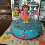 Birthday cake for baby girl