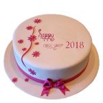 new year vanilla cake