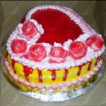 Heartshape Strawberry Cake