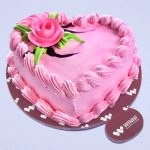 Strawberry Heart Shape Cake