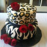 Animal print cake