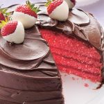 choco strawberry cake