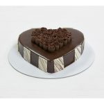 heart shaped chocolate cake