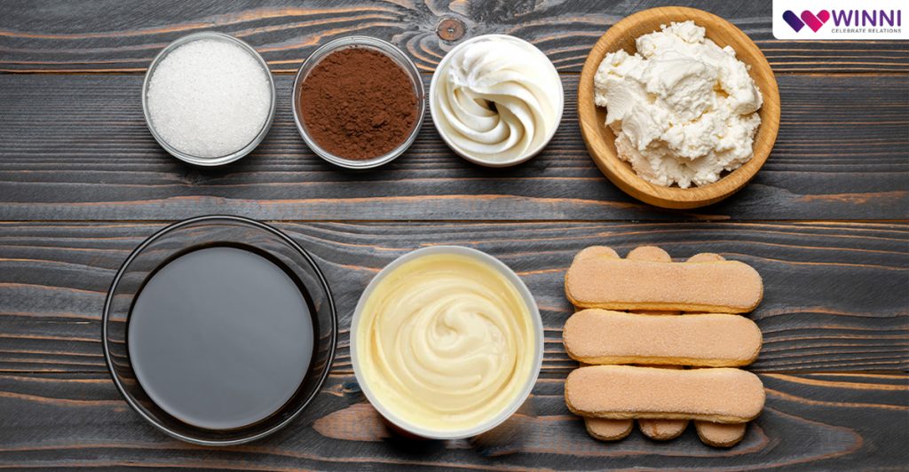 Ingredients Required for Tiramisu Cake